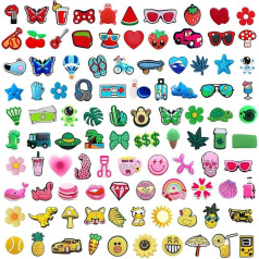 HTTDSLF Упаковка из 100 брелоков для обуви, брелоки для обуви, булавки для украшения обуви, брелоки для детей и взрослых, брелоки для обуви, аксес