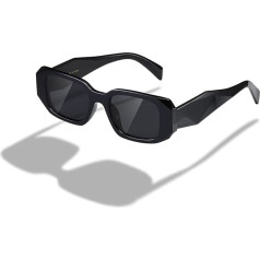 kimorn Прямоугольные солнцезащитные очки для женщин мужчин Модные ретро солнцезащитные очки 90-х годов Винтаж квадратная оправа