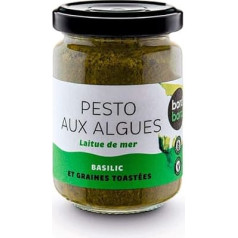 Bord à Board Зеленый водорослевый песто из морского салата 120 г из Франции/Бретани/Атлантического океана Лабораторно протестированный водорос