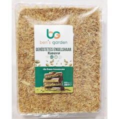 Ben's Garden Хрустящий, обжаренный кадаиф 200 г, волосы ангела (нити теста), идеально подходит для дубайского шоколада, в качестве начинки для хлоп