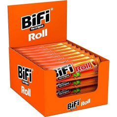 BiFi Roll, упаковка 24 (24 x 45 г), закуска из салями в рассыпчатом тесте, оригинальная колбасная закуска на скорую руку, идеальная на ходу, в офисе ил