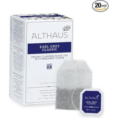 Althaus Tea Ear Grey Classic 20 x 1,75 г ⋅ Органический черный чай в классическом пакетике для настаивания ⋅ Deli Pack