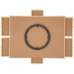 Вращающийся стол-головоломка Generico, деревянный стол-головоломка с крышкой, кусочки головоломки, 76,2 x 54,5 см, органайзер для взрослых