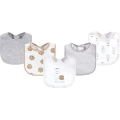 Touched by Nature Unisex Organic Cotton Baby Bib - Milk biscuits