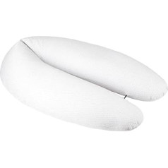 Babymoov B.Love Подушка для беременных и кормящих Минерально-серый с чехлом из органического хлопка и наполнителем из мелкого микробисера, 190 см