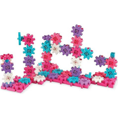 Learning Resources Gears Gears Gears! Строительный набор делюкс из 100 деталей - розовый