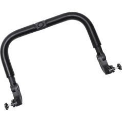 Легко устанавливаемая ручка коляски с регулировкой высоты, ручка для коляски, ручка из полиуретановой кожи для безопасного вождения