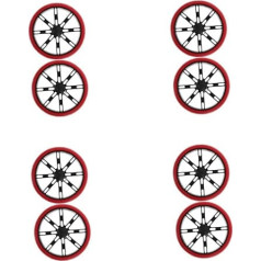 4 комплекта 4 комплекта колес для тележки для покупок Складная тележка для покупок Тележка для покупок с колесами Запчасти для собак Колеса