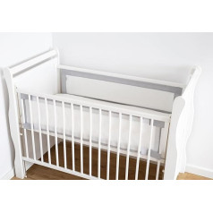 LOOLAY Бампер для детской кроватки 140 x 70 см - 2 части 130 x 30 см - Бампер для детской кроватки из дышащей сетки - Бортики для детской кроватки - Прочн