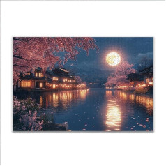 Пазл 300 деталей Пейзаж Луна Пазл Взрослые сложные, классические деревянные пазлы Взрослые, пазлы для всей семьи, деревянные пазлы от 14 лет д