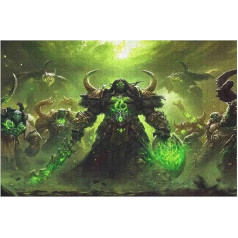 Деревянный пазл World of Warcraft Series Poster DIY Model Kit for Adults and Teenagers Ideal Christmas and New Year Gift 1000 Pieces