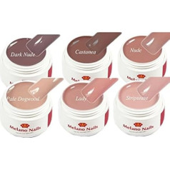 Серия Nude Набор из 6 УФ-гелей по 5 мл каждый Сделано в Германии Набор 37