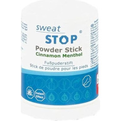 SweatStop Powder Stick Foot Powder Pen 60 г с корицей и ментолом для сухих ног Пудра для ног против пота и запаха на ногах Цвет кожи