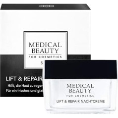 Medical Beauty® Антивозрастной ночной крем с гиалуроновой кислотой против сухости морщин предотвращает раздражение и успокаивает напряженную к