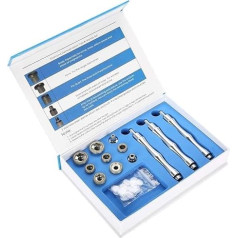Diamant Dermabrasion Ersatz, Diamant Microdermabrasions Spitzen, Ersatz Diamant Mikrodermabrasions Dermabrasionsspitzen mit Griff Edelstahl Filterset für Gesichtspeeling, Entfernen von Hautresten