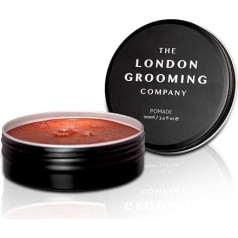 The London Grooming Company Помада на водной основе для мужчин, сильная фиксация на весь день, глянцевое покрытие, легко смывается, 100 мл (3,4 унции)