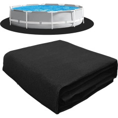 EGOMYRON Runde Schwimmbad-Auskleidung, 3,6 м, vorgeschnittene Pool-Pads für oberirdischen Pool, verlängert die Lebensdauer der Auskleidung, durchstoßfest, langlebiges Filz, umweltfreundliches