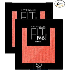 Maybelline New York Fit Me Blush in Powder Easy Fade Natural Effect Full Colour 50 Wines 2 Cosmetics