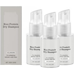 Leave-In Trockenspray, Volumisierendes Trockenshampoo - Natürliches Trockenshampoo mit Volumeneffekt, Fettfreie Pflege für die Kopfhaut, ideal für frisches Haar unterwegs, Reisen oder Outdo (3PCS)