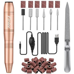 Firslee Электрическая пилочка для ногтей, USB электрический кусачки для акриловых гелевых ногтей, электрическая дрель для ногтей, портативный 