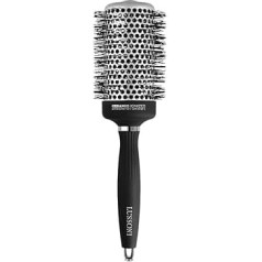 TB TOOLS FOR BEAUTY LUSSONI Профессиональная антистатическая кисть для стайлинга с ребристой щетиной, черная (53 мм) x