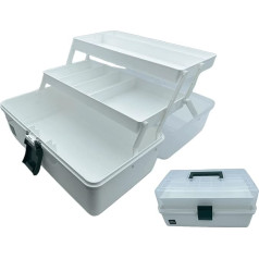 Многофункциональный органайзер с ручкой, трехуровневый складной ящик для инструментов, ящик для рукоделия, органайзер для швейных принад