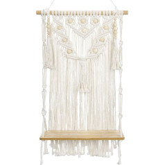 Oairse Boho декоративная Macrame настенная полка деревянная полка висит полка хлопковая веревка гобелен настенный висит Boho стены украшения ручной