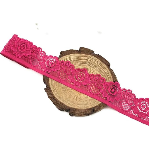 20 Ярдов 33 мм Широкий Стретч Эластичный Кружева Граница Украшение Кружева Лента Цветочный Край Отделка Стретч Кружева Отделка DIY Шитье Одеж