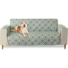 PETCUTE Armchair Cover Armchair Protector Chair Protective Cover Water-Repellent Quilted Sofa Cover Furniture Protector Green
