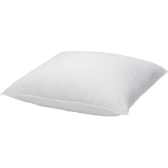 Pikolin Home CC01 - Подушка из волокна с чехлом из 100% хлопка, средняя поддержка. 60 x 60 см, белый