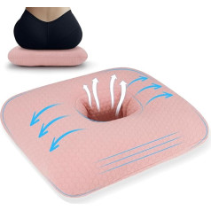 Подушка-пончик для облегчения боли в копчике, подушка-пончик из хлопка, воздухопроницаемая для лечения геморроя, беременности, простатита 