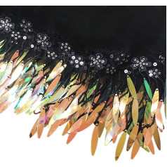 FUUGlan 91 см платье ткань отделка бахрома блестки кружева вышитые ленты шитье ремесло одежда аксессуары