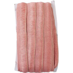 25 м бахрома кисточка отделка лента полиэстер бахрома кружева отделка лента для шитья одежда украшения подушка домашний декор светло-лосос