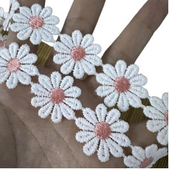 3 фута декоративные вышитые кружева отделка для шитья платье одежда украшения 25 мм широкий цветочные украшения кружева отделка