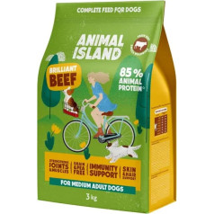 Animal island говядина - сухой корм для собак - 3кг