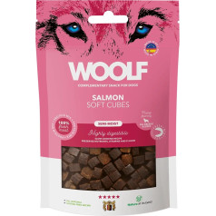 Woolf мягкие кубики для собак с лососем 100 г