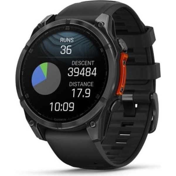 Garmin fenix 8 47 мм шиферный серый/черный