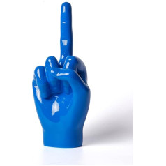 NENBOLEC Рука Скульптура Фигуры Палец Декор Статуи Современный Подарок Искусства Полирезин Синий 28 см