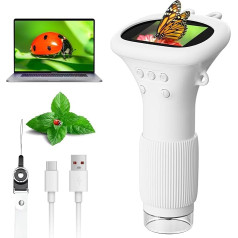 Цифровой микроскоп 1000X Zoom Ahalfcit микроскоп для детей с 2-дюймовым экраном, 3-12 лет детский микроскоп, научные образовательные игрушки для 3 4 5 6 7