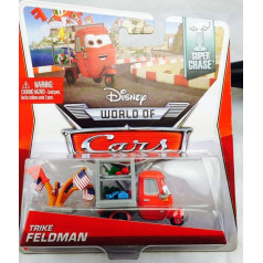 Disney Pixar CARS 2 Movie 1:55 Die Cast Car *Ultimate Super Chase* Trike Feldman - Ограниченная серия: 4000
