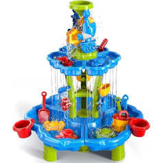 Doloowee Водный игровой стол для детей, песок и вода стол водная игрушка дети открытый сад игрушка для мальчиков и девочек 3 4 5 6 7 8 лет