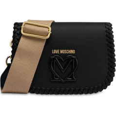 Женская черная сумка через плечо Love Moschino Jc4125pp1mlj0000, черный