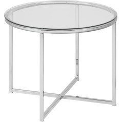 ABC Home Настольная хромированная лампа в скандинавском стиле, серебристая