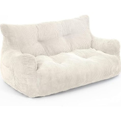 Pamapic Bean Bag, большое кресло с наполнителем, 2-местный диван с переносной ручкой, современное эргономичное кресло для взрослых, удобное кресло 