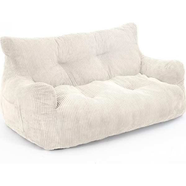 Pamapic Bean Bag, большое кресло с наполнителем, 2-местный диван с переносной ручкой, современное эргономичное кресло для взрослых, удобное кресло 