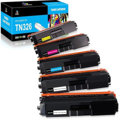 LeciRoba TN326 Тонер для Brother TN326 TN321 для Brother HL-L8250CDW HL-L8250CDN HL-L8350CDW HL-L8350CDWT MFC-L8600CDW MFC-L8650CDW MFC-L8850CDW DCP-L8400CDN DCP-L8400CDN DCP-L8850CDW 450CDW (5-упак)