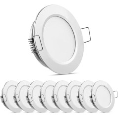 Obeaming Комплект из 8 светодиодных встраиваемых прожекторов, 12 В светодиодные прожекторы, 12 В встраиваемые прожекторы для автодома, лодки, кем