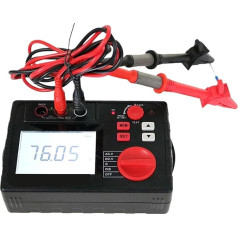 MKHFP Induktivitätsmessung Isolationswiderstandstester, 10G Ohm 1000 V YTE2160, 100G Ohm 2500 V YTE2161, DC AV-Spannungsmessung, DAR PI-Prüfung Labormessgerät(10G ohm YTE2160)
