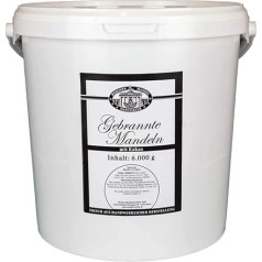 Berliner Mandelmanufaktur 1 x 6000 г Жженый миндаль с какао, веганский, без добавок и усилителей вкуса, жженый миндаль Bulk Pack Spanish Largueta Almonds