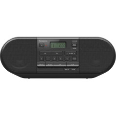 Panasonic RX-D500 Мощный портативный CD-радиоприемник с усилителем звука FM 20 Вт Черный